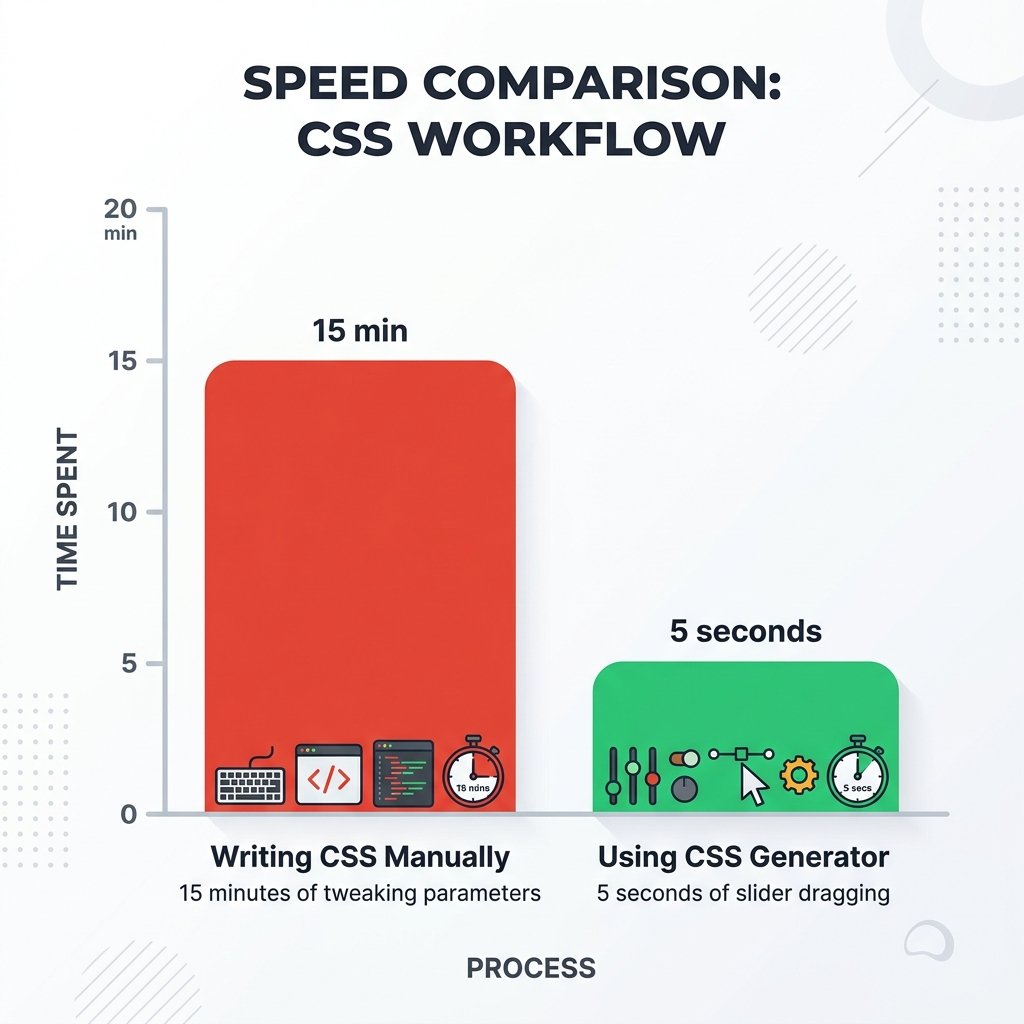 Đồ họa: So sánh viết CSS thủ công vs Dùng Generator