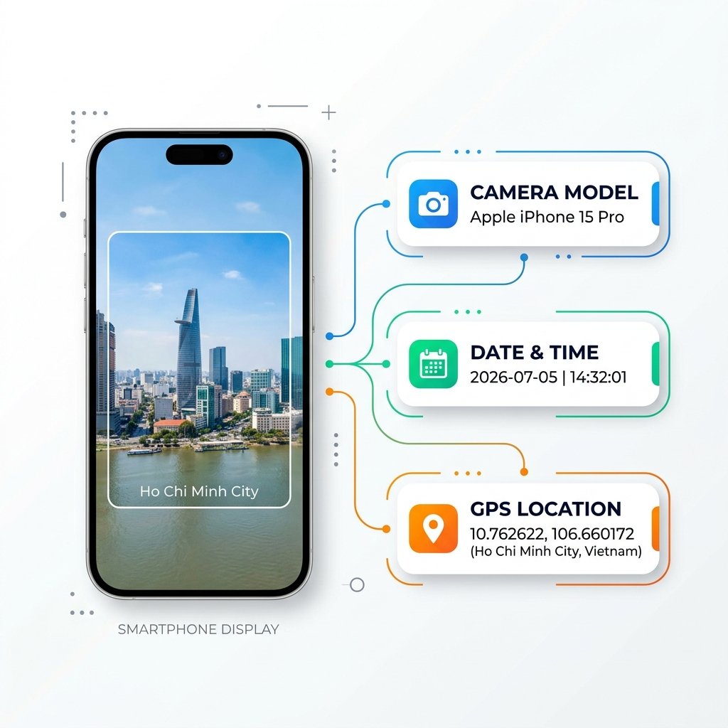 Đồ họa: Cấu trúc Metadata ẩn bên trong tệp tin ảnh