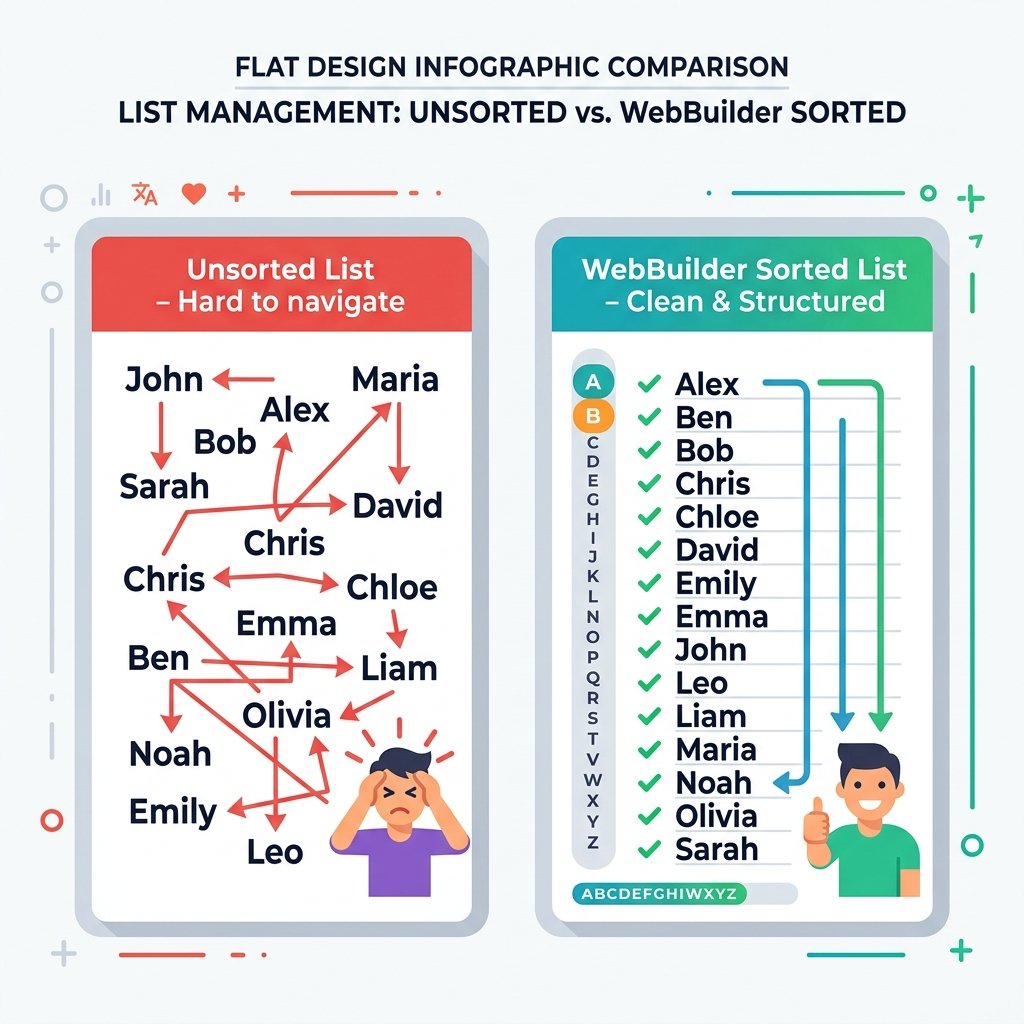 Đồ họa: Danh sách lộn xộn khó tra cứu vs Danh sách A-Z khoa học