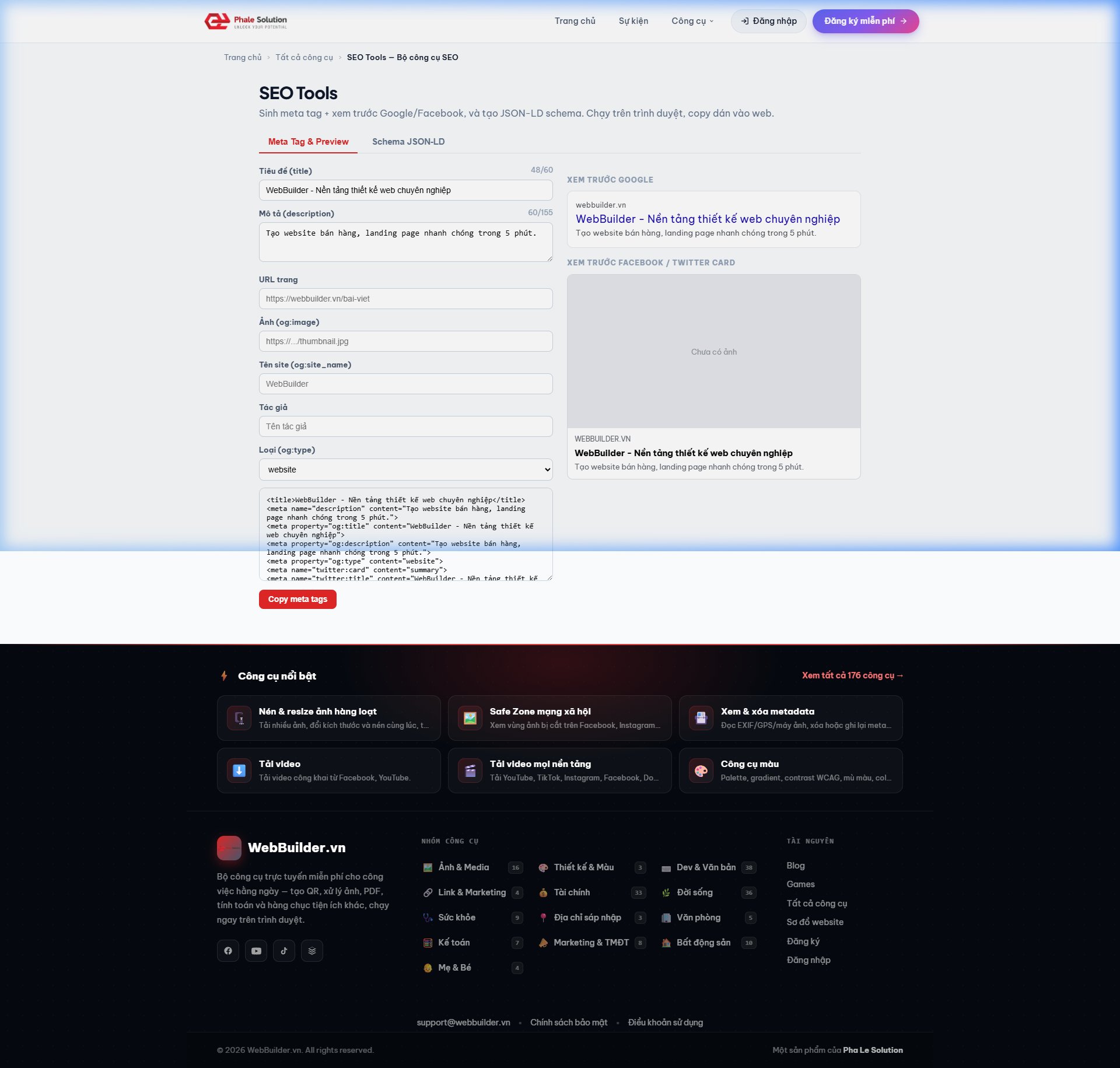 Ảnh chụp màn hình: Giao diện tạo Sitemap XML