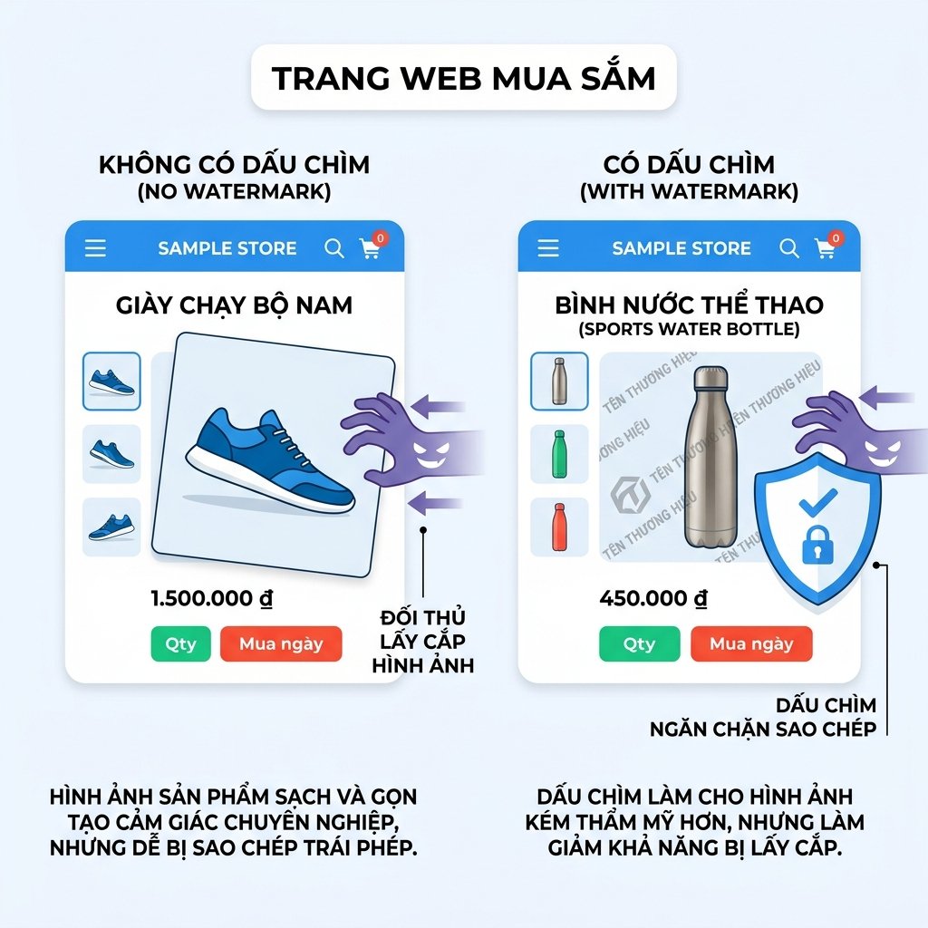 Đồ họa: Hiệu quả ngăn chặn trộm ảnh của Watermark